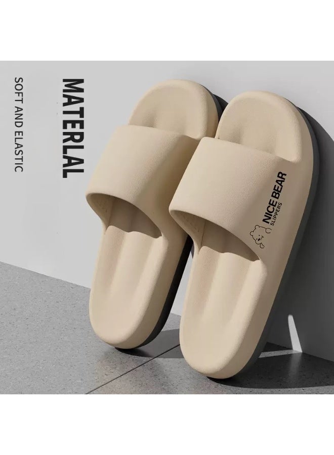 نايس شباشب رجالية صيفية خفيفة الوزن للاستخدام الداخلي والخارجي، مصنوعة من إسفنج EVA مانع للانزلاق، شباشب حمام مفتوحة الأصابع للرجال - Image 2